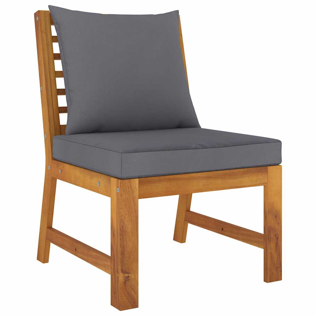 4 Piece Garden Lounge Set with Cushion Solid Acacia Wood