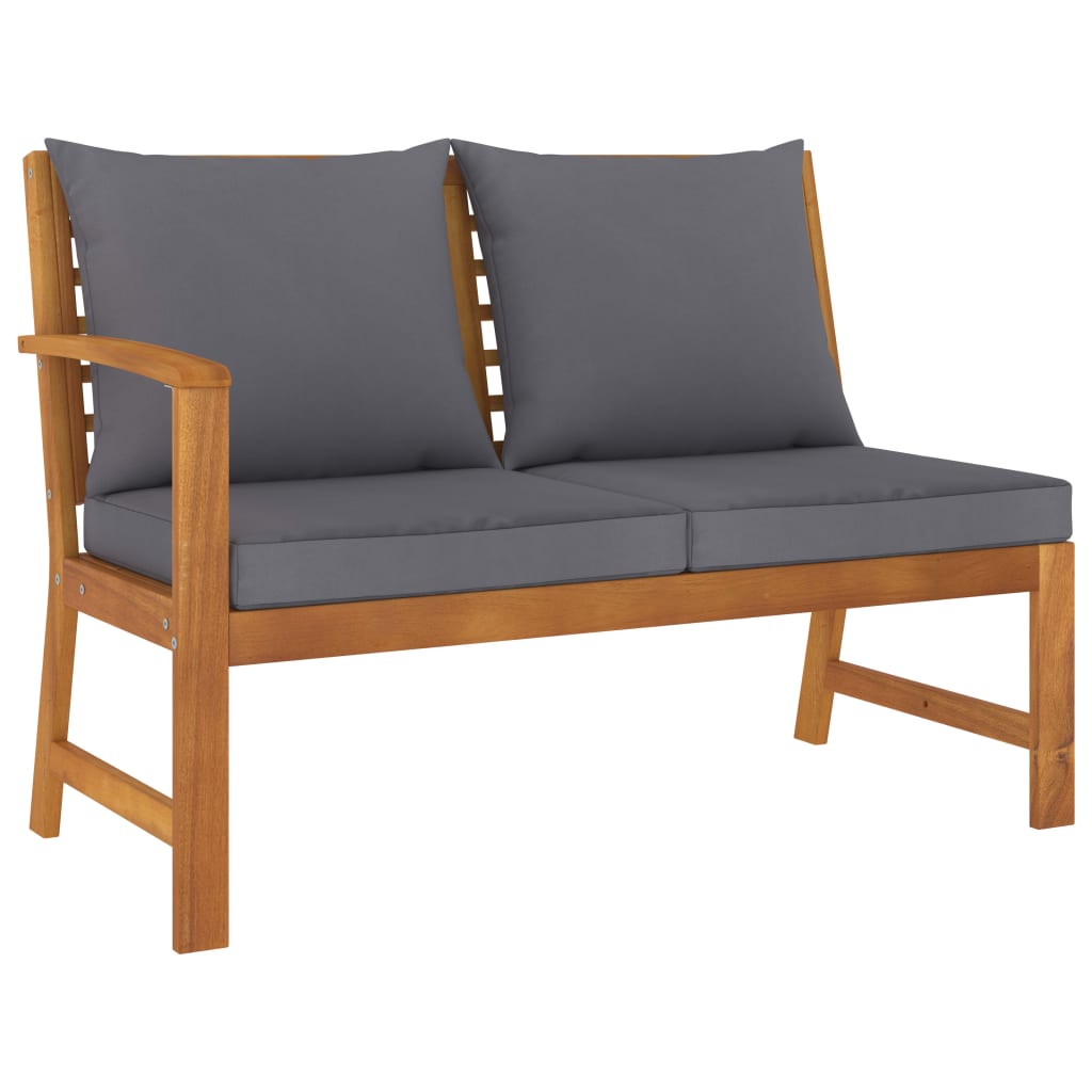9 Piece Garden Lounge Set with Cushion Solid Acacia Wood