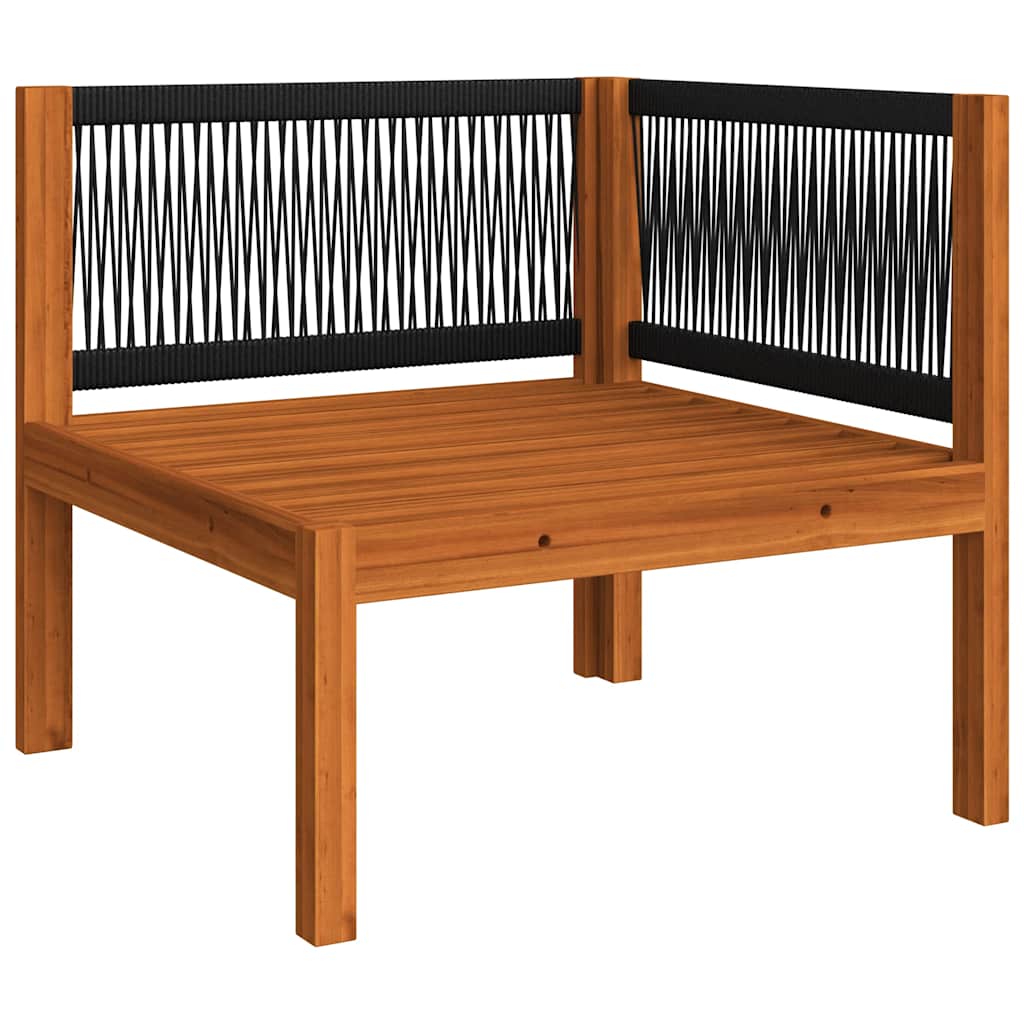 4 Piece Garden Lounge Set with Cushions Cream 63x63 cm