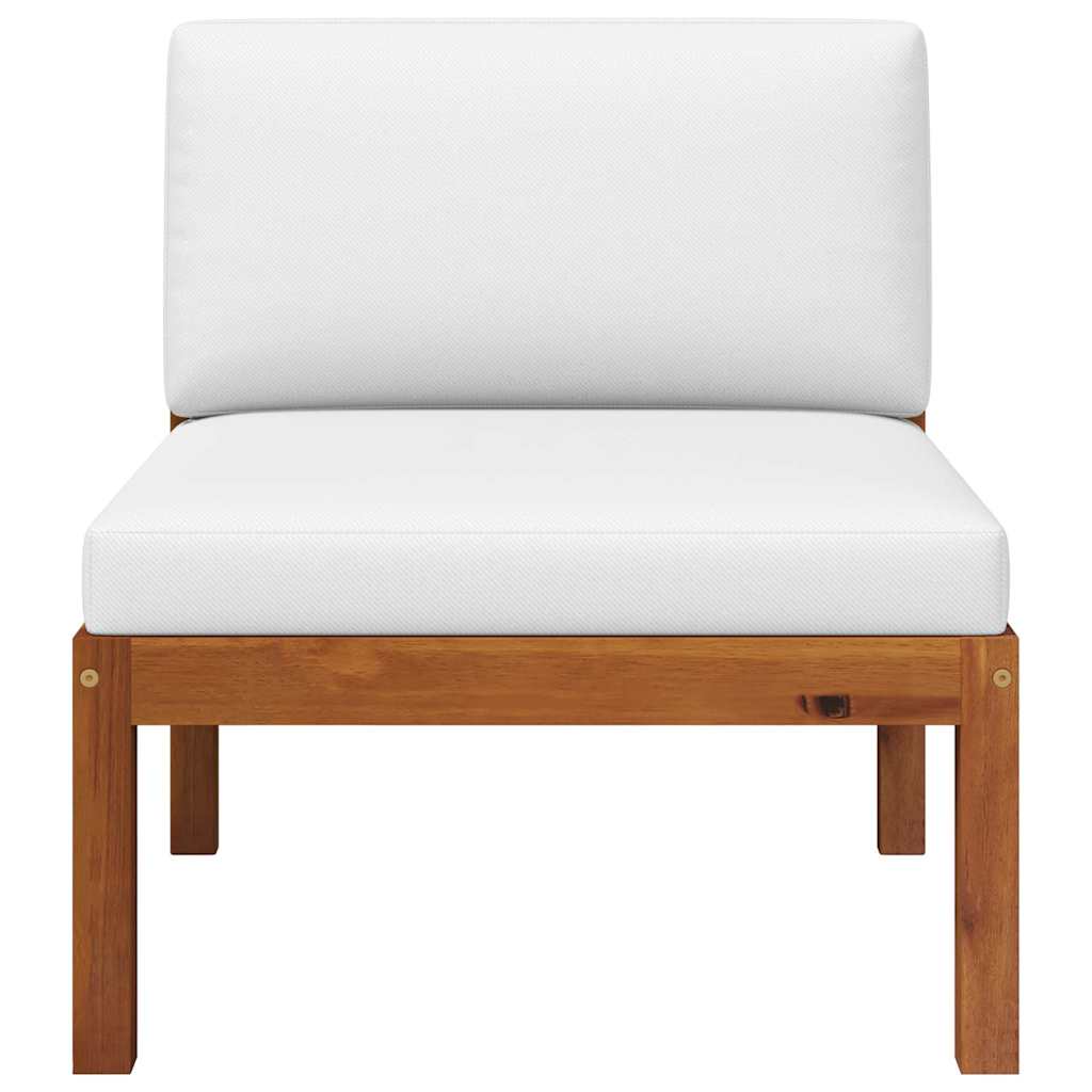 2 Piece Garden Lounge Set with Cushions Wood Acacia&Rope