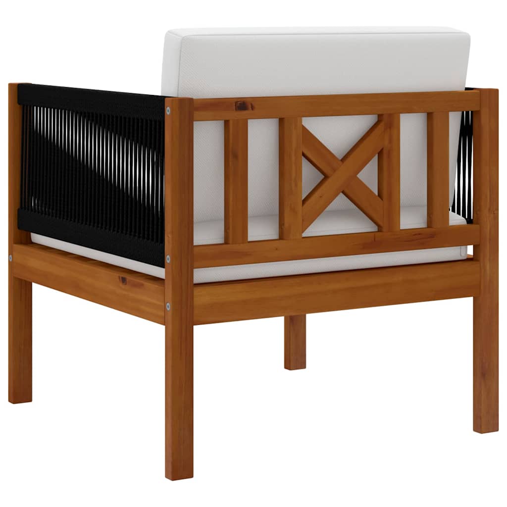 Garden Chair with cushion Solid Acacia Wood