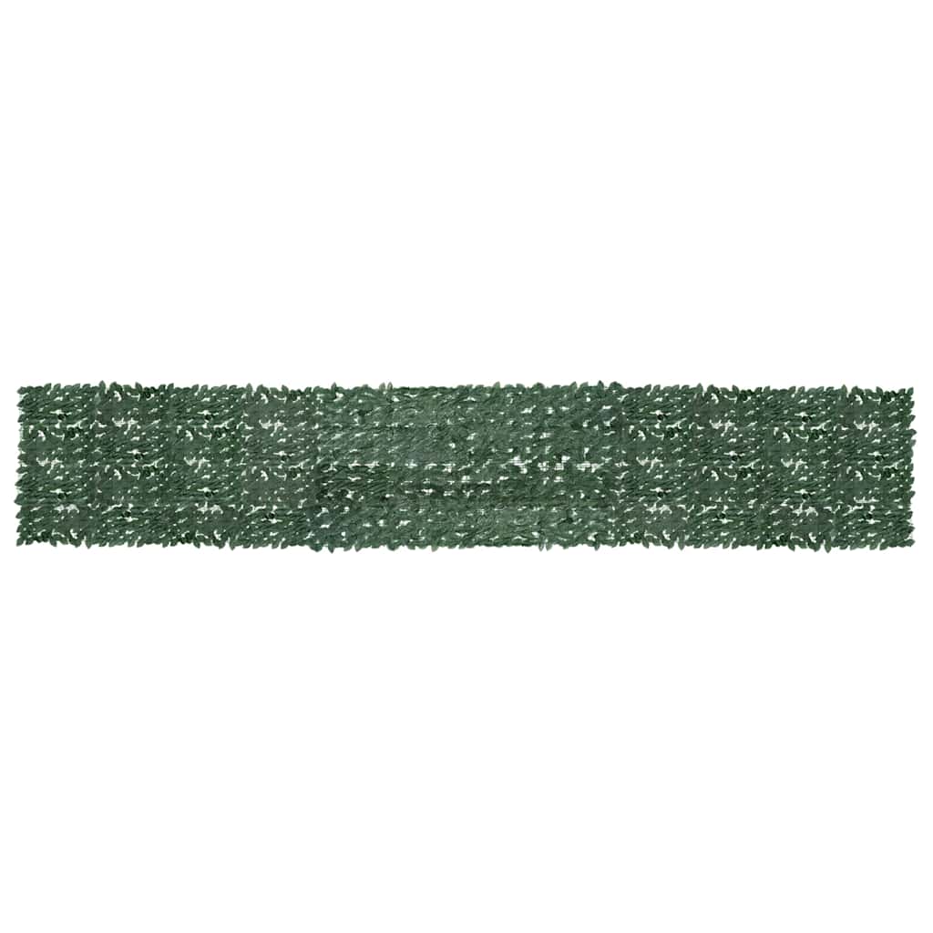 Balcony Screen with Dark Green Leaves 600x100 cm