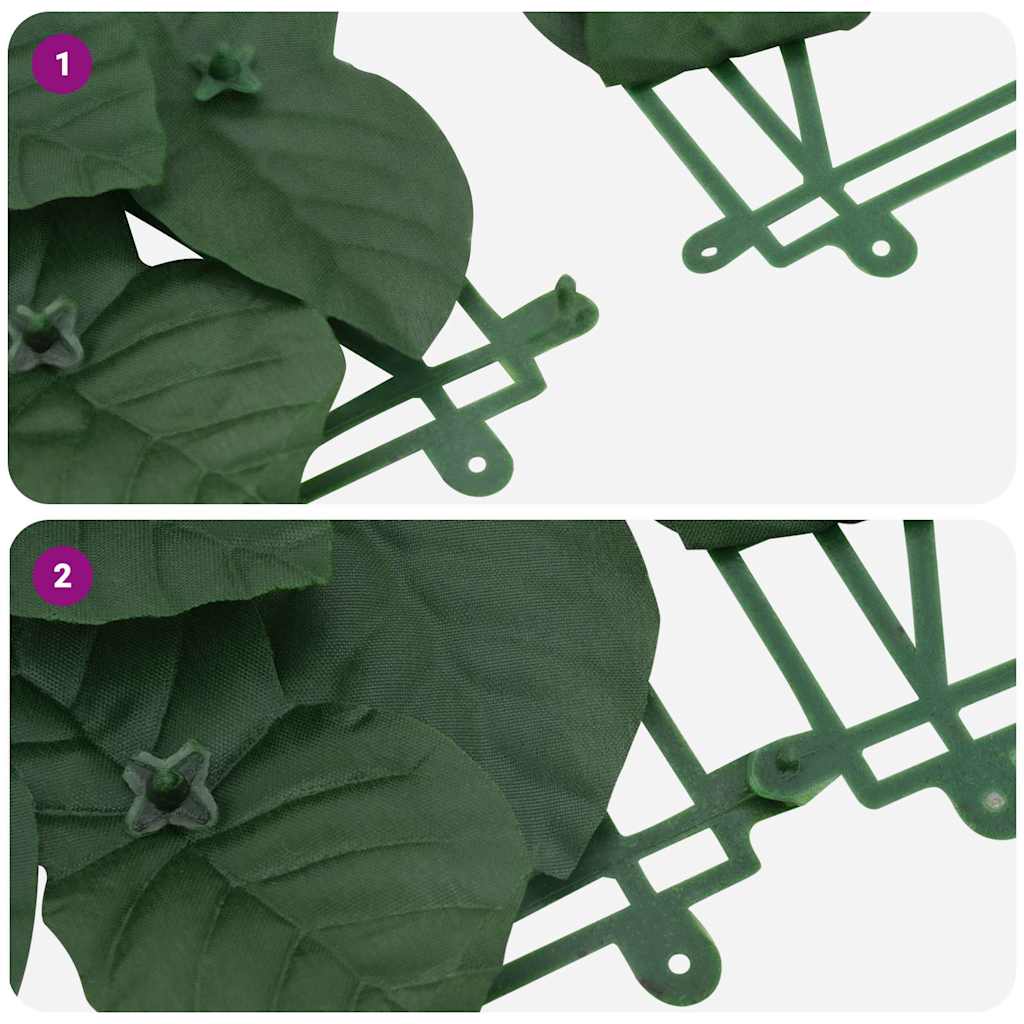 Balcony Screen with Dark Green Leaves 600x100 cm