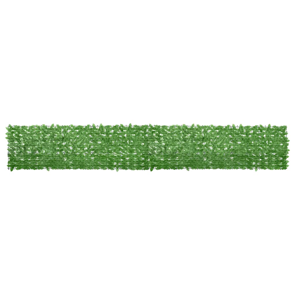 Balcony Screen with Green Leaves 500x75 cm