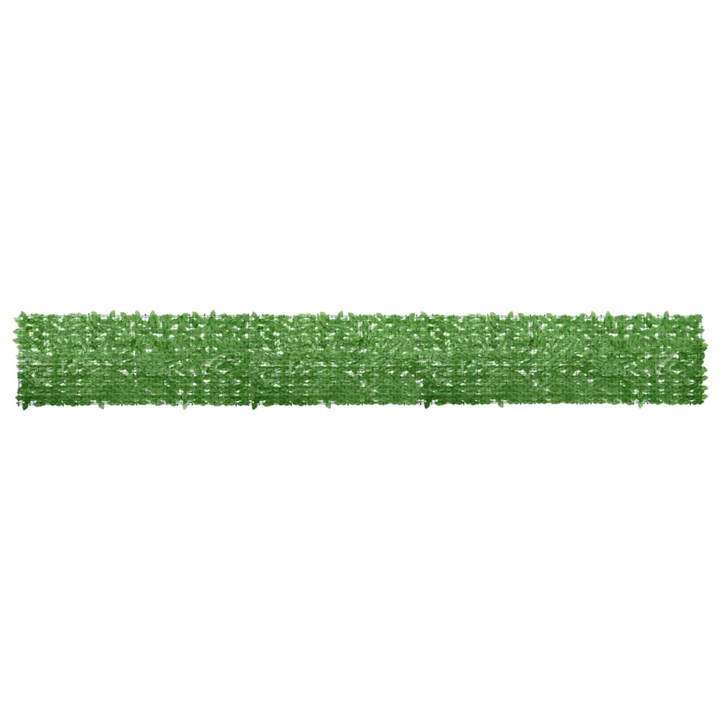 Balcony Screen with Green Leaves 600x75 cm