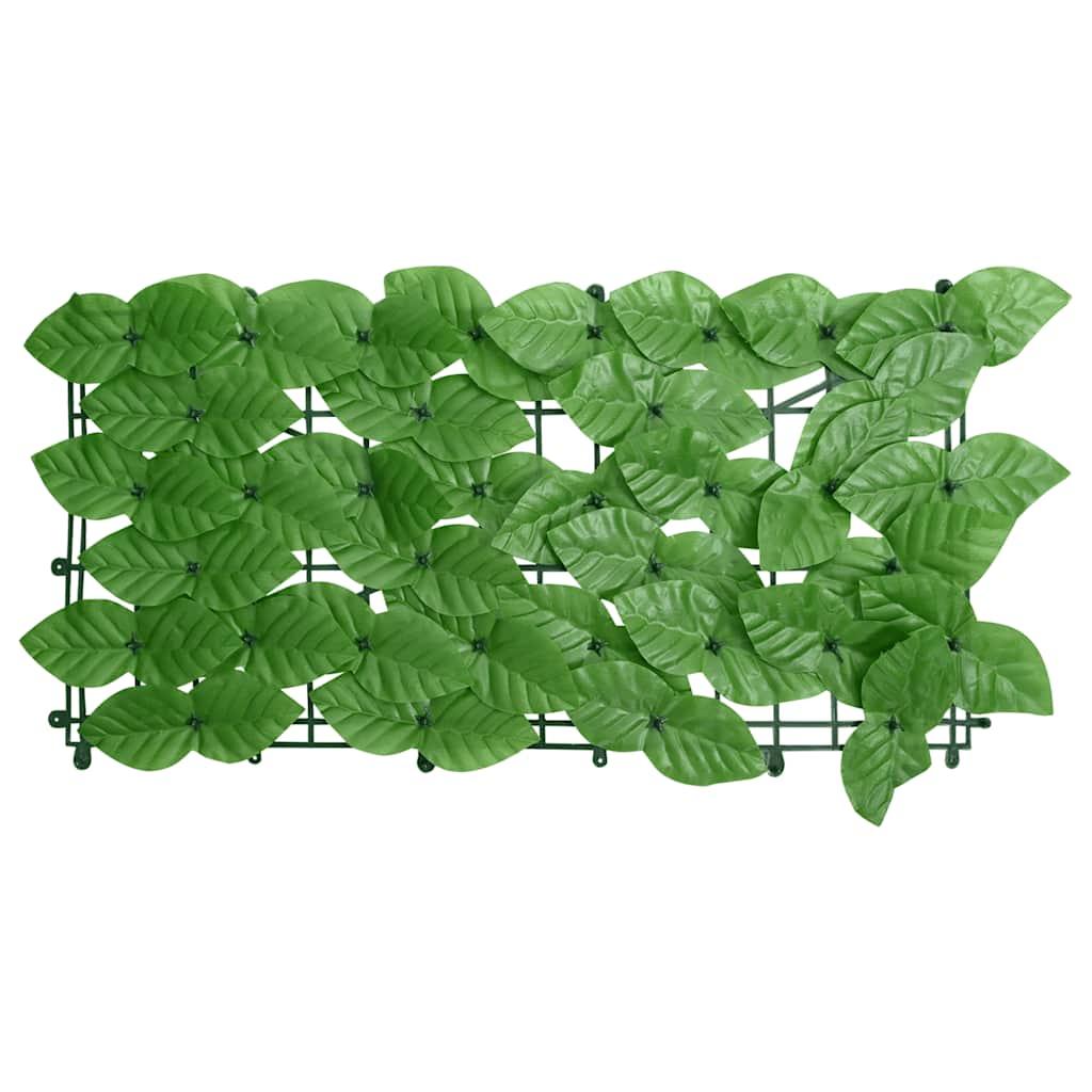 Balcony Screen with Green Leaves 600x75 cm