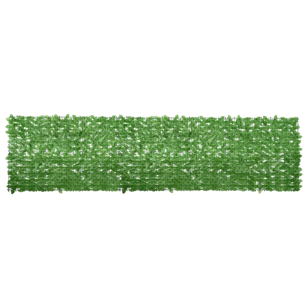 Balcony Screen with Green Leaves 400x100 cm