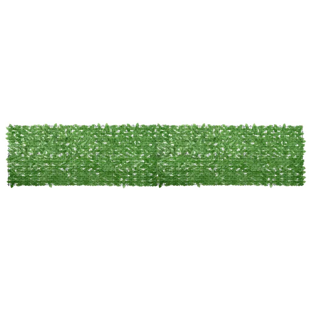 Balcony Screen with Green Leaves 500x100 cm