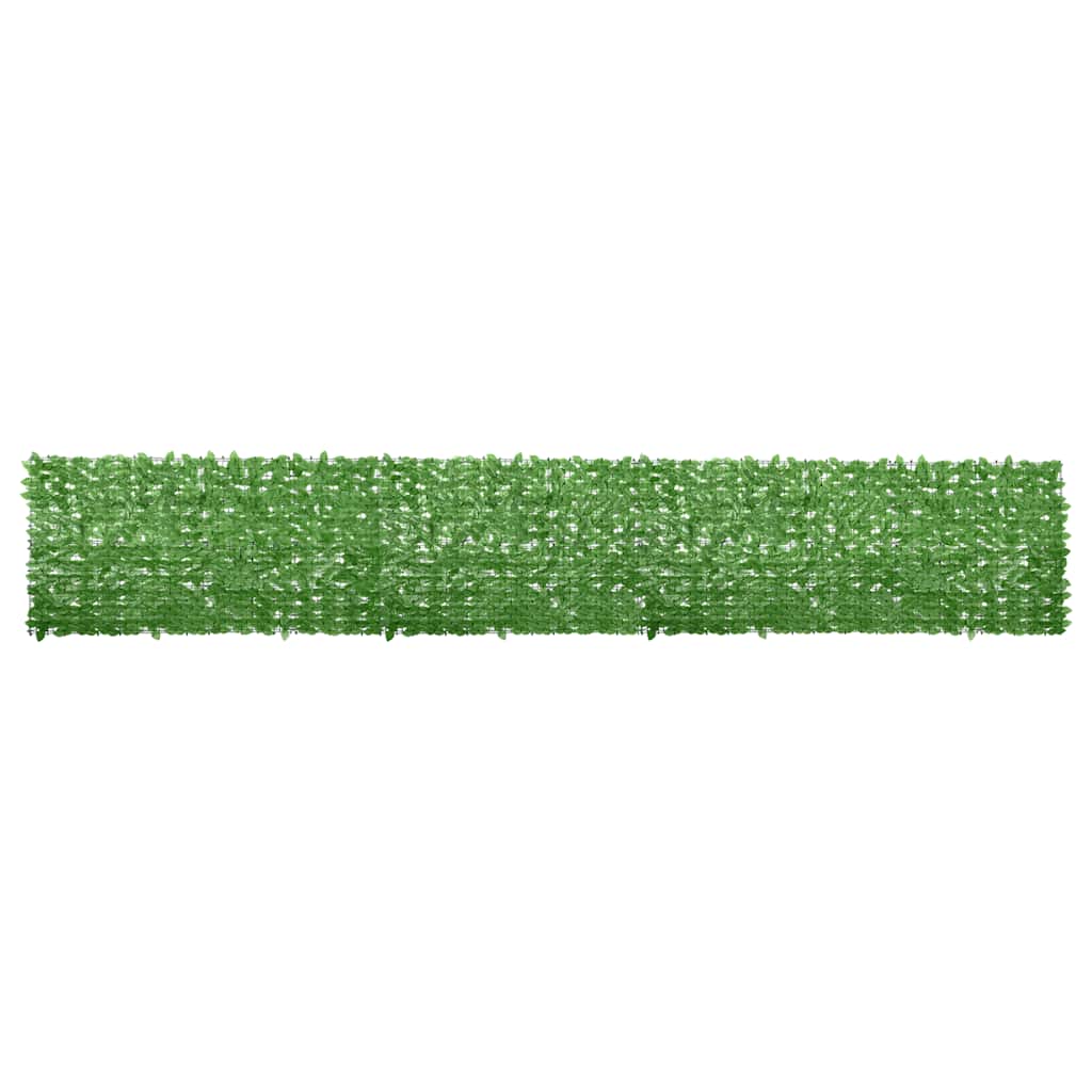 Balcony Screen with Green Leaves 600x100 cm
