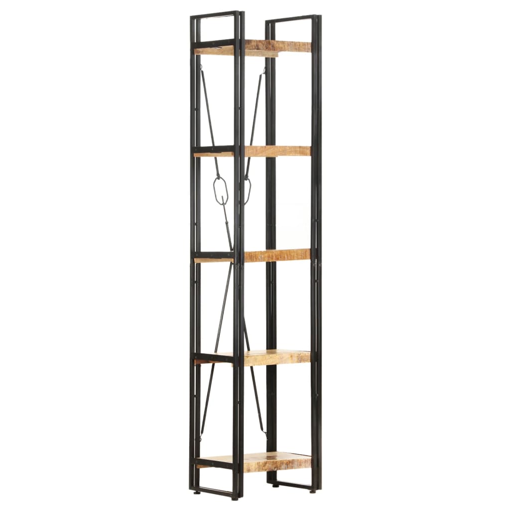 5-Tier Bookcase 40x30x180 cm Solid Mango Wood
