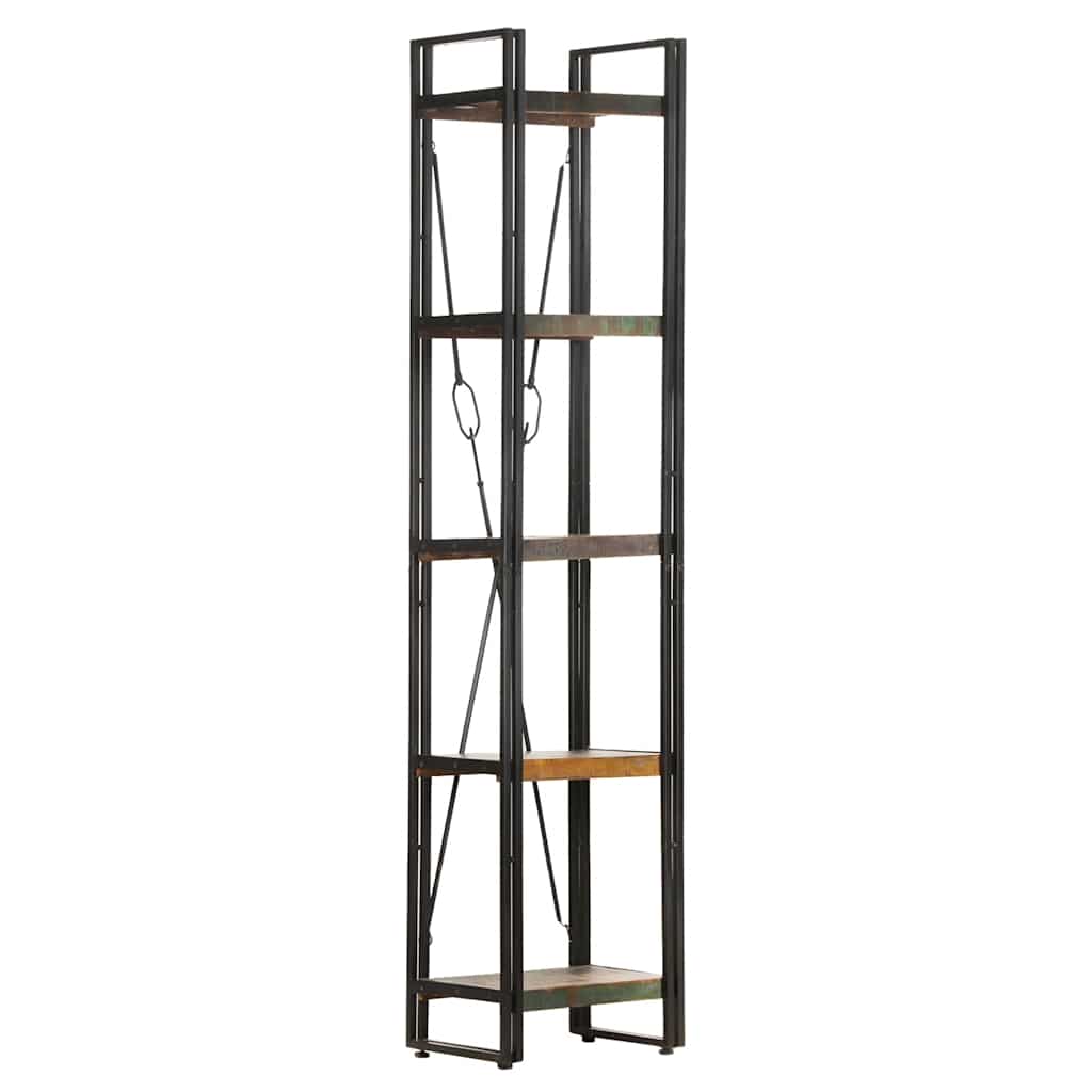 5-Tier Bookcase 40x30x180 cm Solid Reclaimed Wood