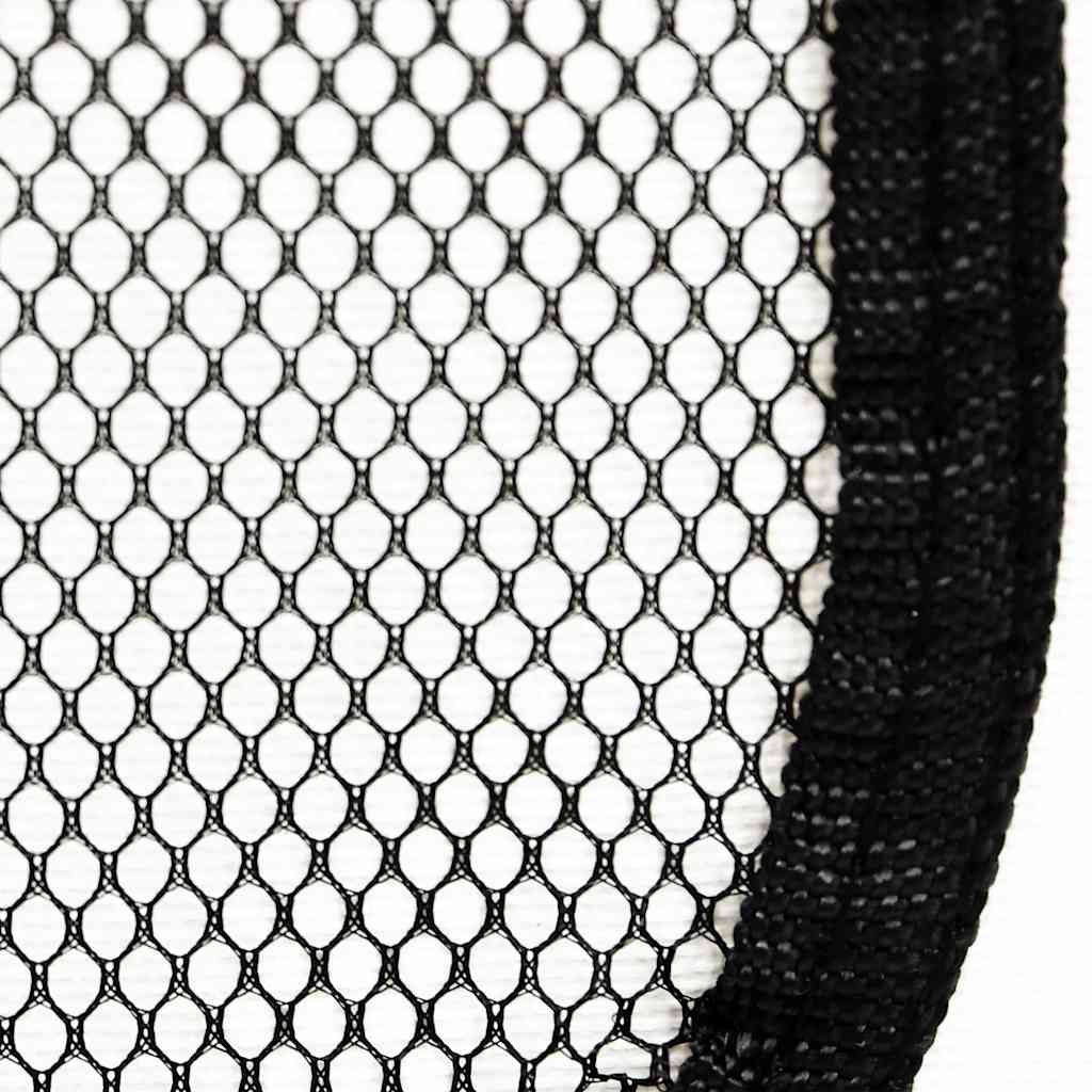Foldable Dog Playpen with Carrying Bag Black 125x125x61 cm