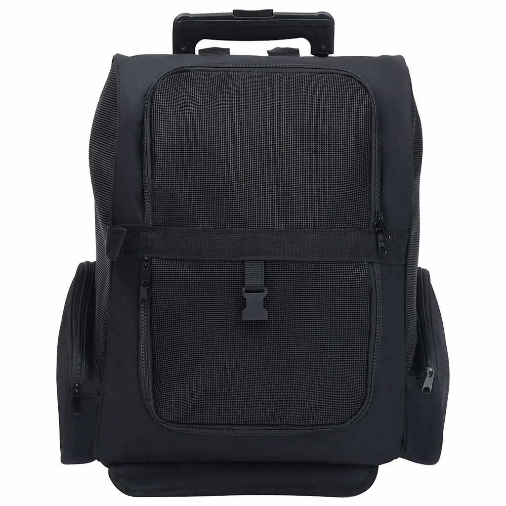 Foldable Multipurpose Pet Trolley Black