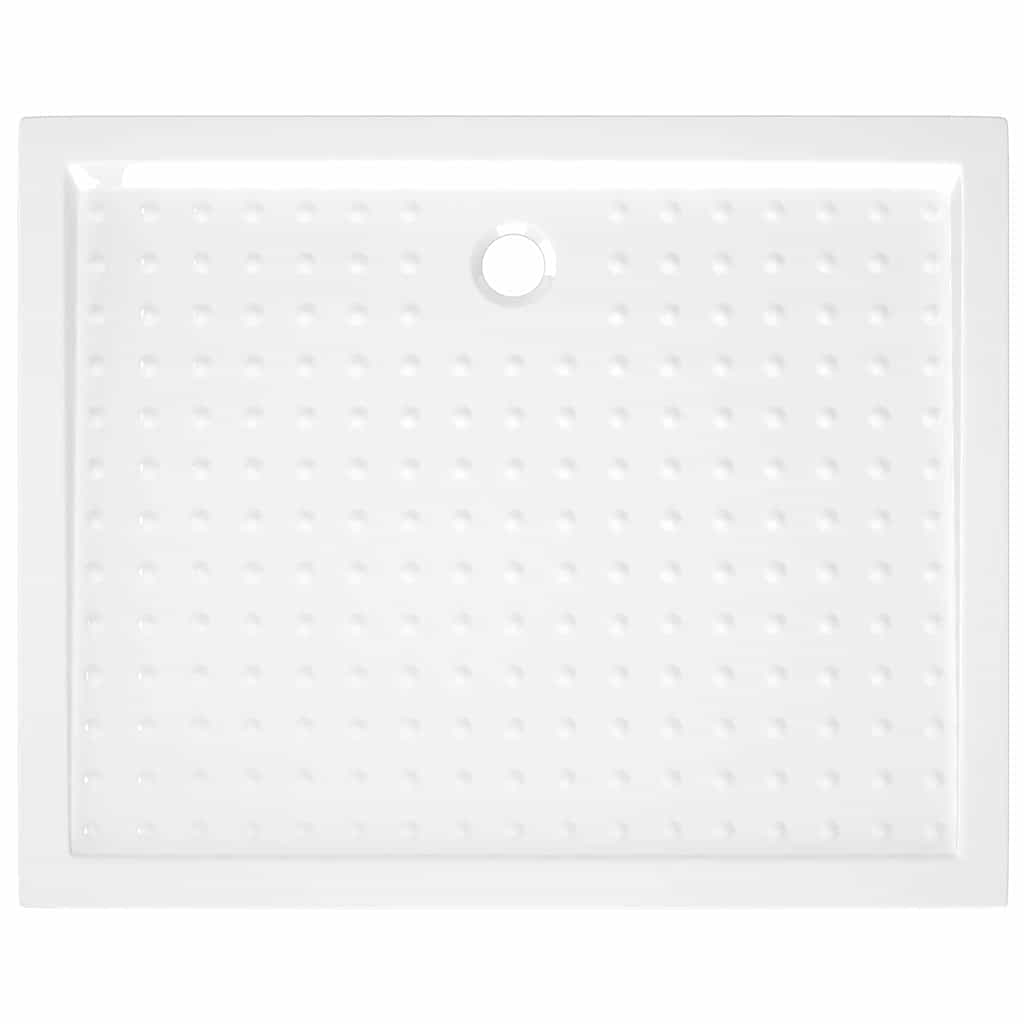 Shower Base Tray with Dots White 80x100x4 cm ABS