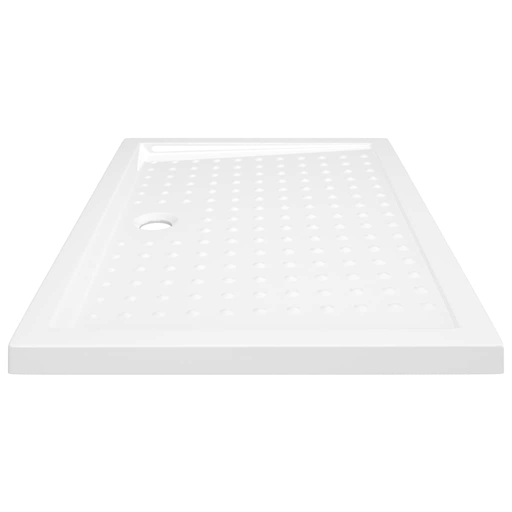 Shower Base Tray with Dots White 70x100x4 cm ABS