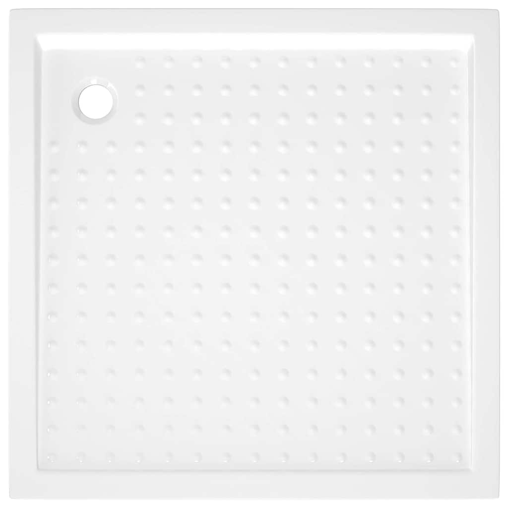 Shower Base Tray with Dots White 80x80x4 cm ABS