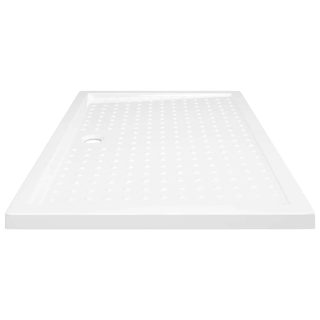 Shower Base Tray with Dots White 80x120x4 cm ABS