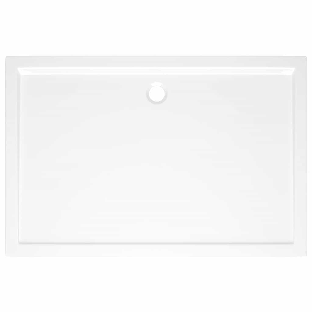Rectangular ABS Shower Base Tray White 80x120 cm