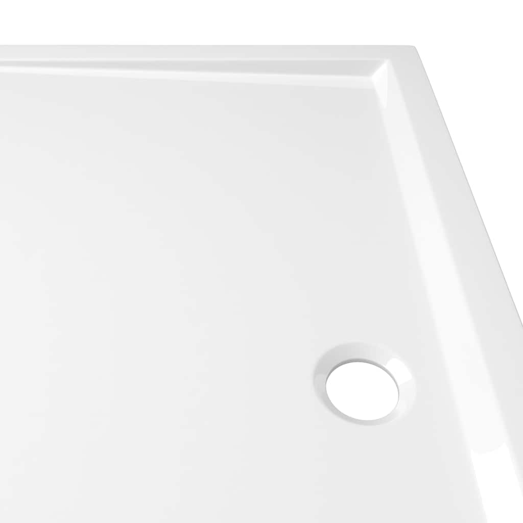 Rectangular ABS Shower Base Tray White 80x120 cm