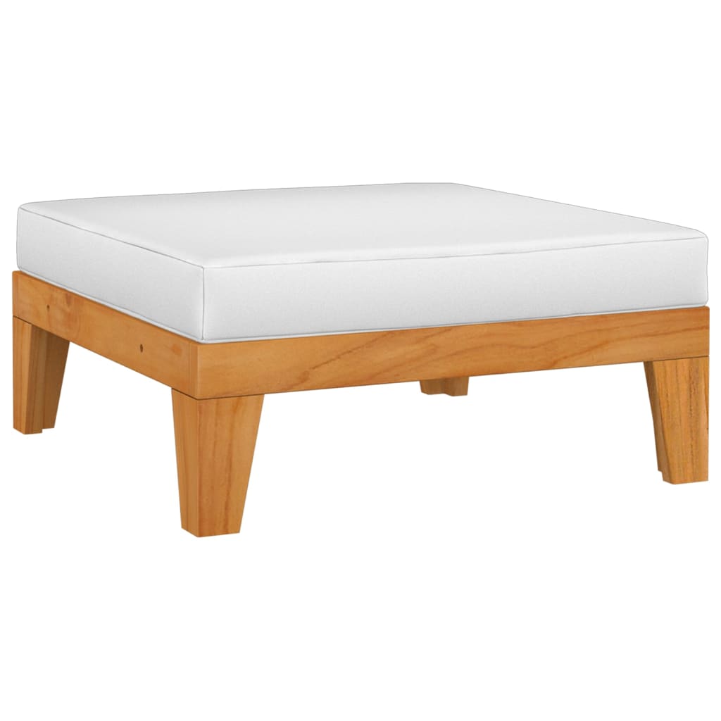 4 Piece Garden Lounge Set with Cushions Solid Acacia Wood
