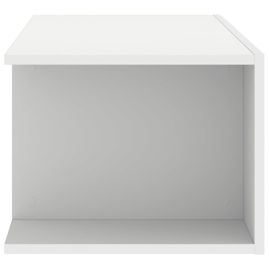 TV Cabinet with LED Lights White 90x39x30 cm