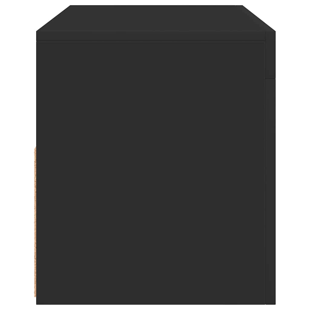 TV Cabinet with LED Lights Black 90x35x40 cm