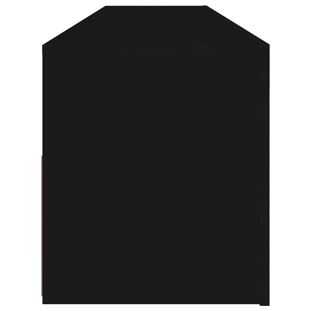 TV Cabinet with LED Lights Black 120x35x40 cm