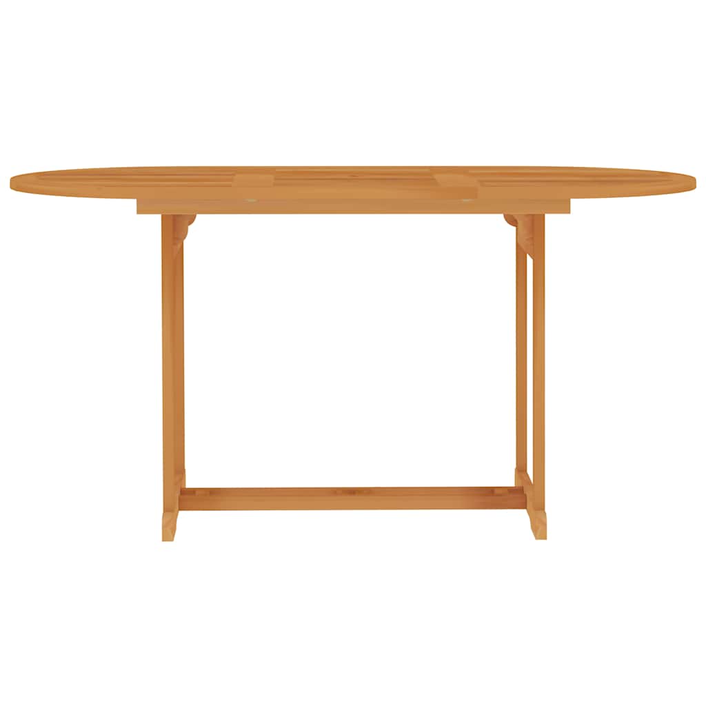 7 Piece Garden Dining Set Solid Teak Wood