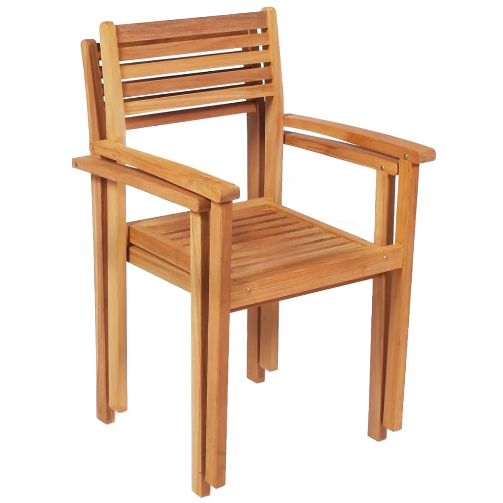 5 Piece Garden Dining Set Solid Teak Wood