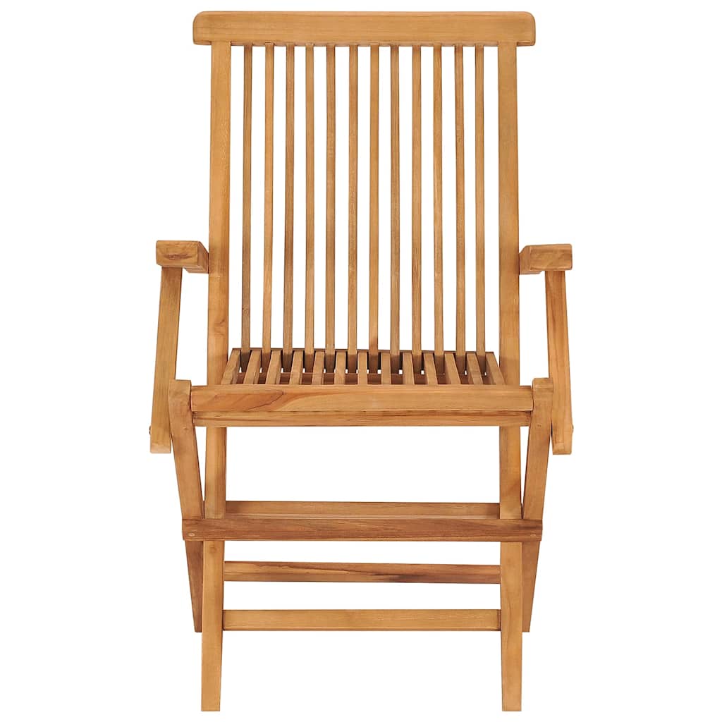5 Piece Garden Dining Set Solid Teak Wood