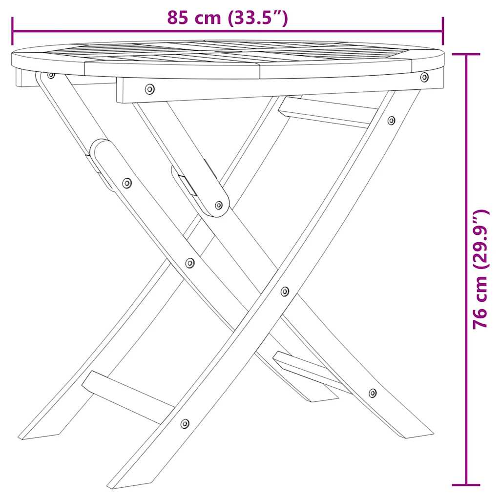 5 Piece Garden Dining Set Solid Teak Wood