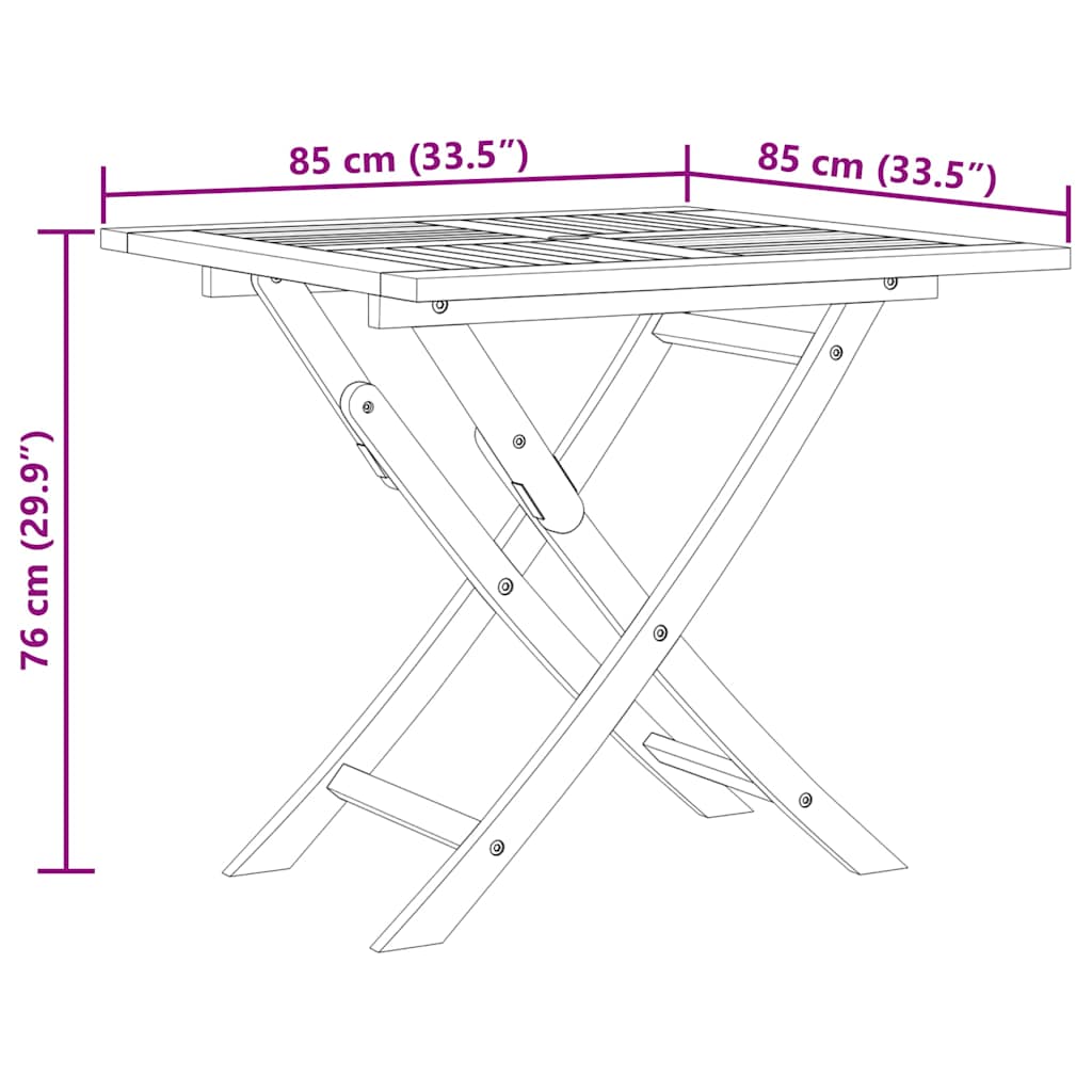 5 Piece Garden Dining Set Solid Teak Wood