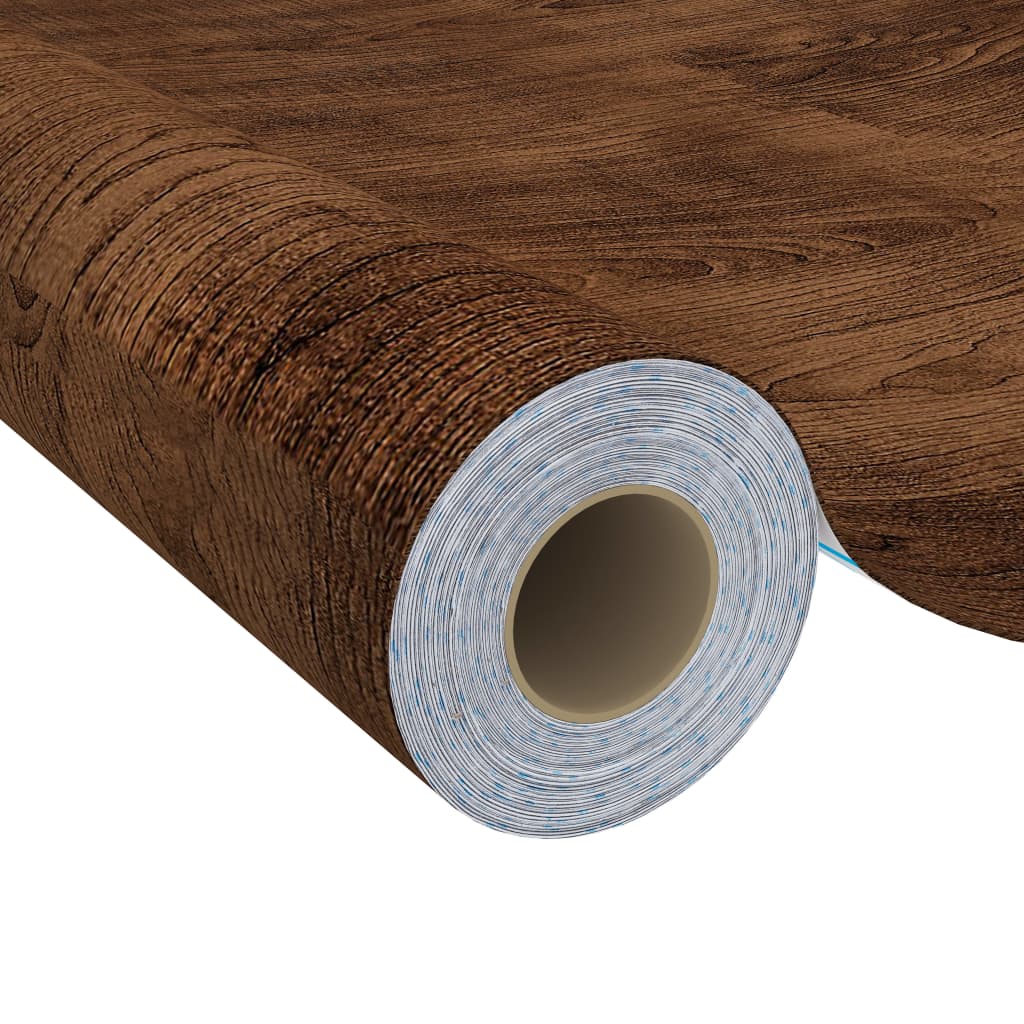 Self-adhesive Furniture Films 2 pcs Dark Oak 500x90 cm PVC