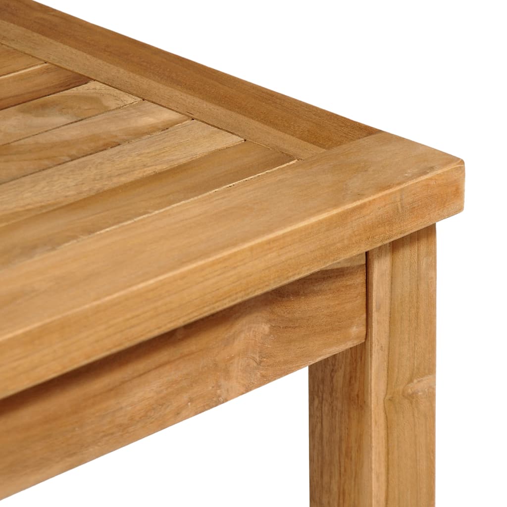 3 Piece Garden Dining Set 80x80 cm Solid Teak Wood
