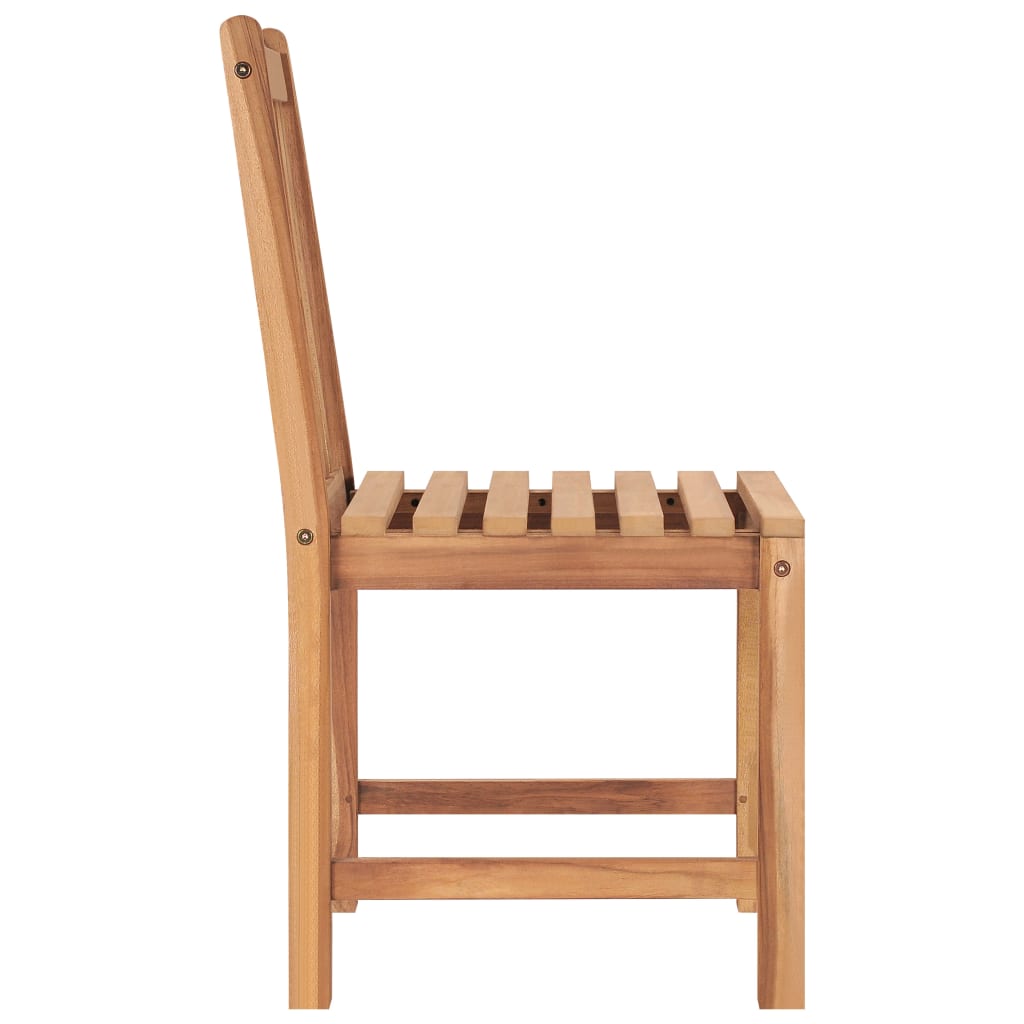 5 Piece Garden Dining Set 120x70 cm Solid Teak Wood