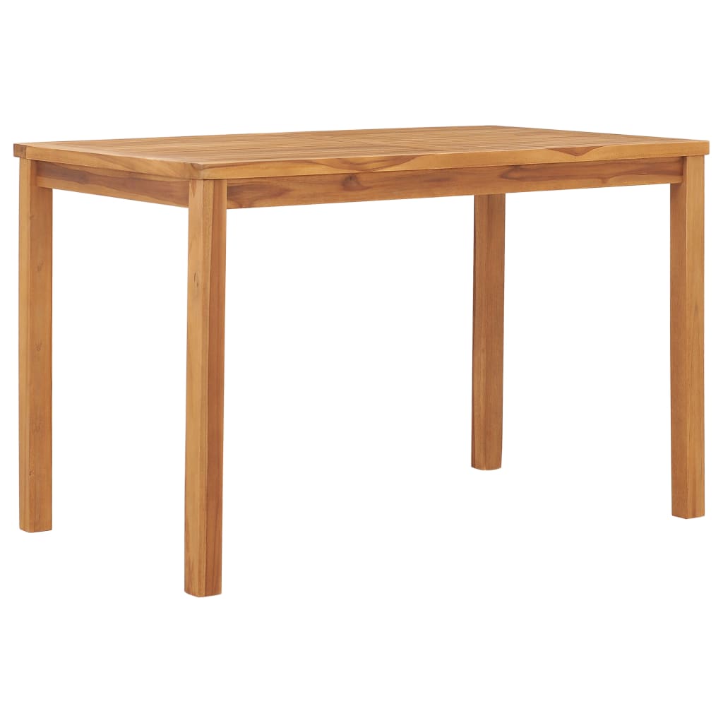 5 Piece Garden Dining Set 120x70 cm Solid Teak Wood