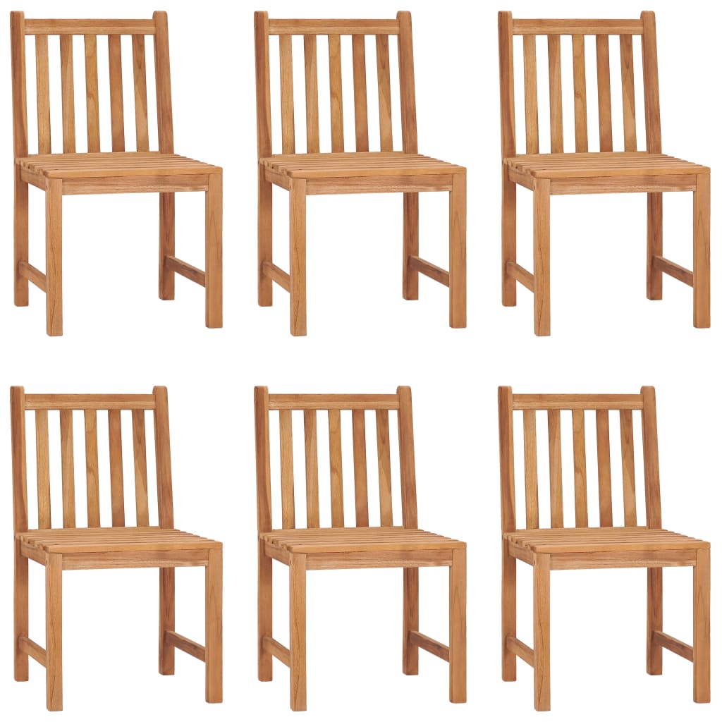7 Piece Garden Dining Set 120x70 cm Solid Teak Wood