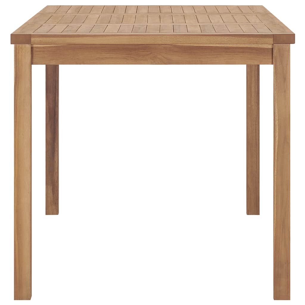 7 Piece Garden Dining Set 140x80 cm Solid Teak Wood