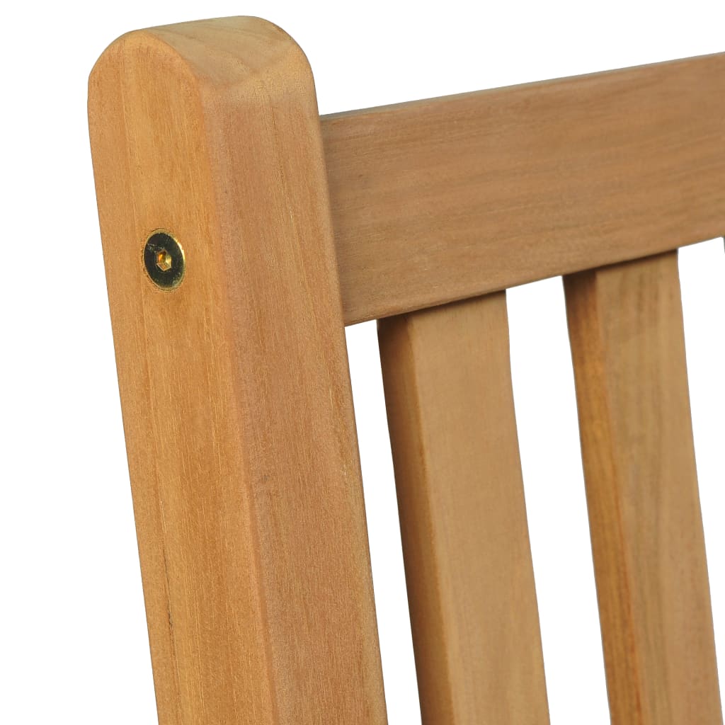 5 Piece Garden Dining Set 150x90 cm Solid Teak Wood
