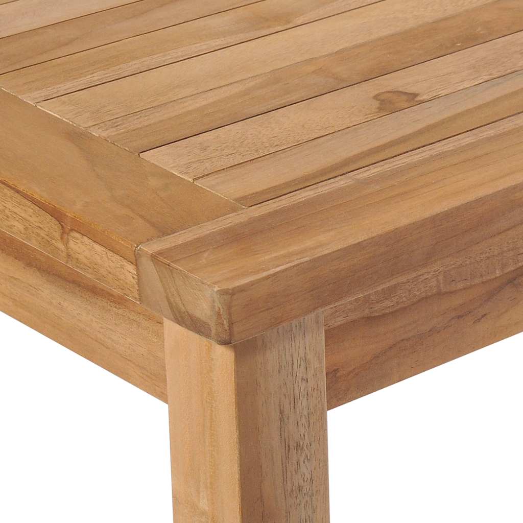 7 Piece Garden Dining Set 150x90 cm Solid Teak Wood