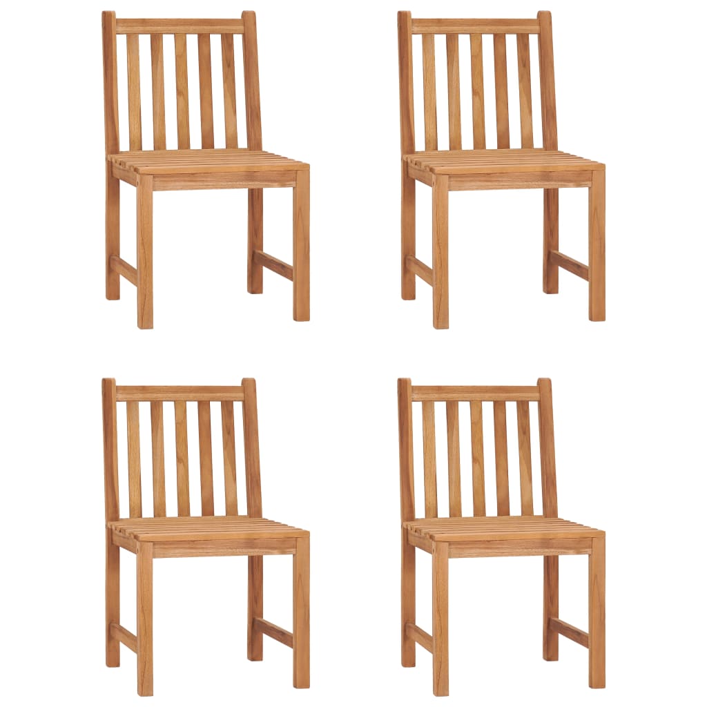 5 Piece Garden Dining Set 160x80 cm Solid Teak Wood
