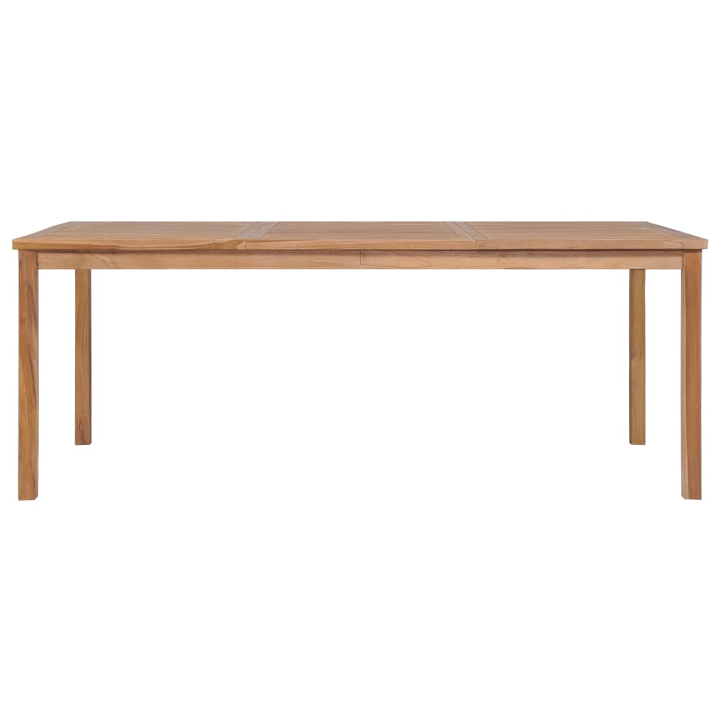 7 Piece Garden Dining Set 200x100 cm Solid Teak Wood