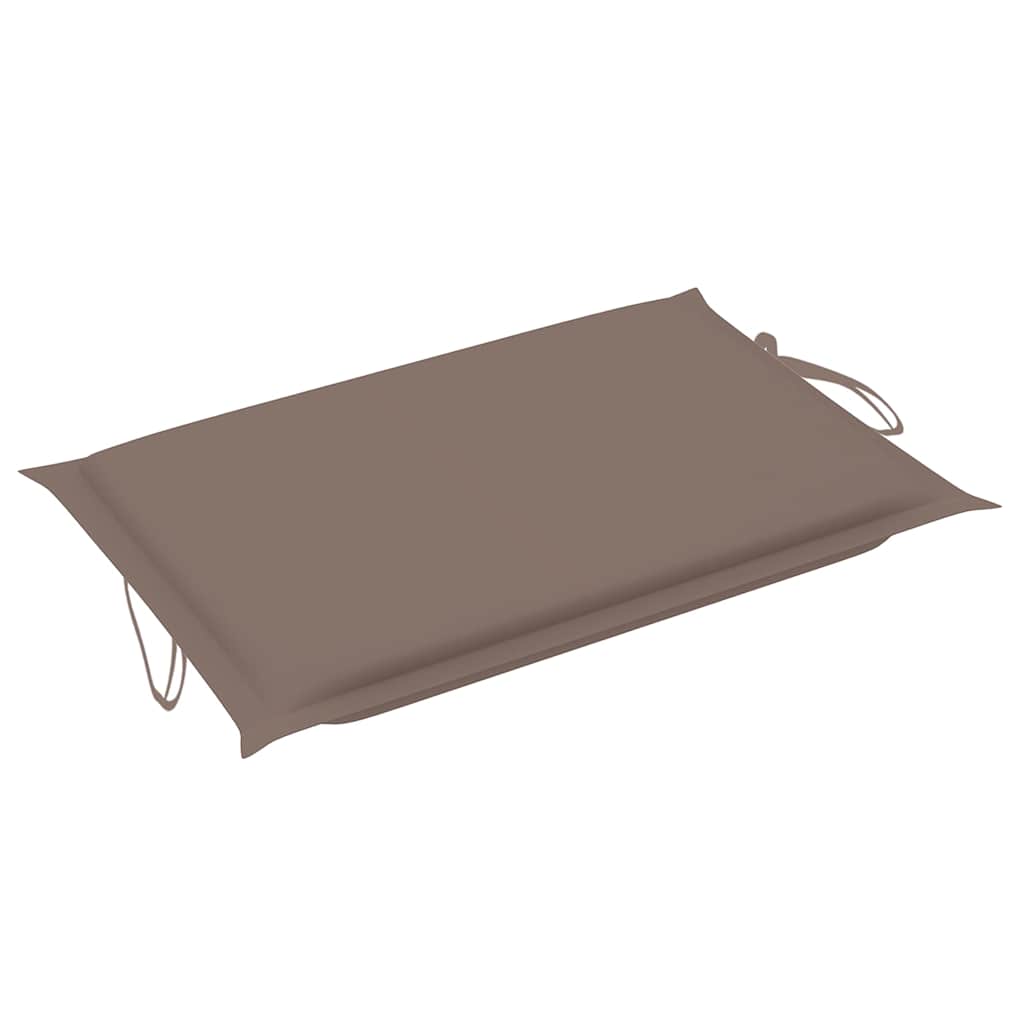 Garden Sun Lounger with Cushion Solid Acacia Wood
