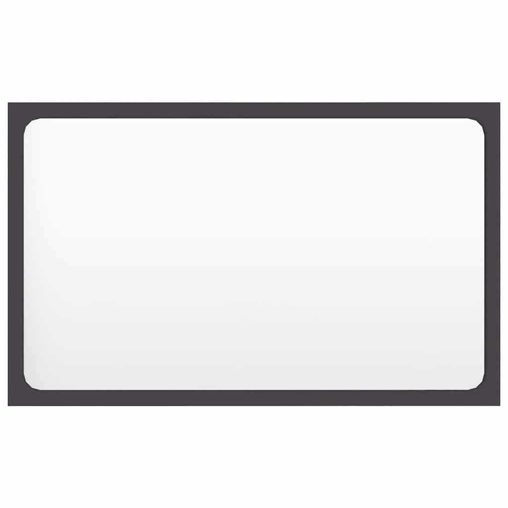 2 Piece Bathroom Furniture Set Grey Engineered Wood