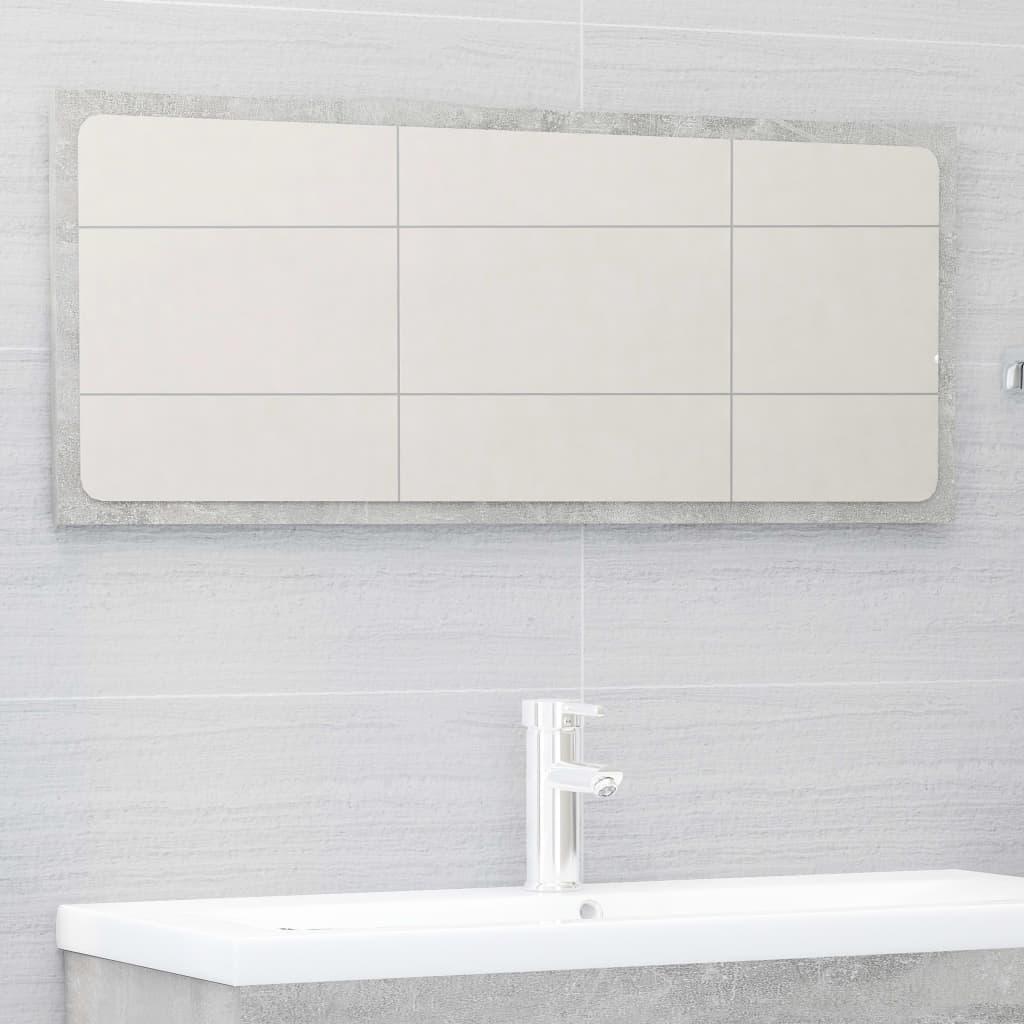 2 Piece Bathroom Furniture Set Concrete Grey Engineered Wood