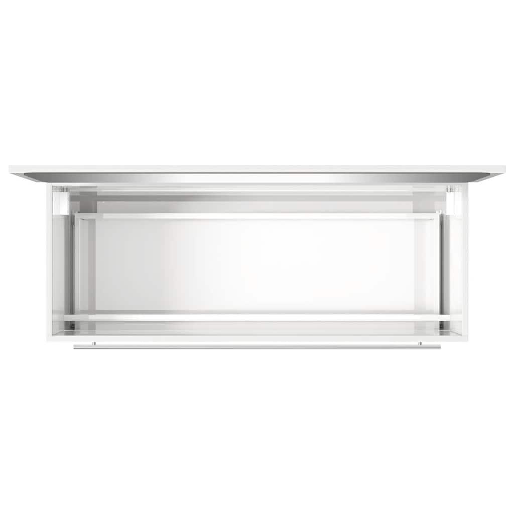 2 Piece Bathroom Furniture Set High Gloss White Engineered Wood