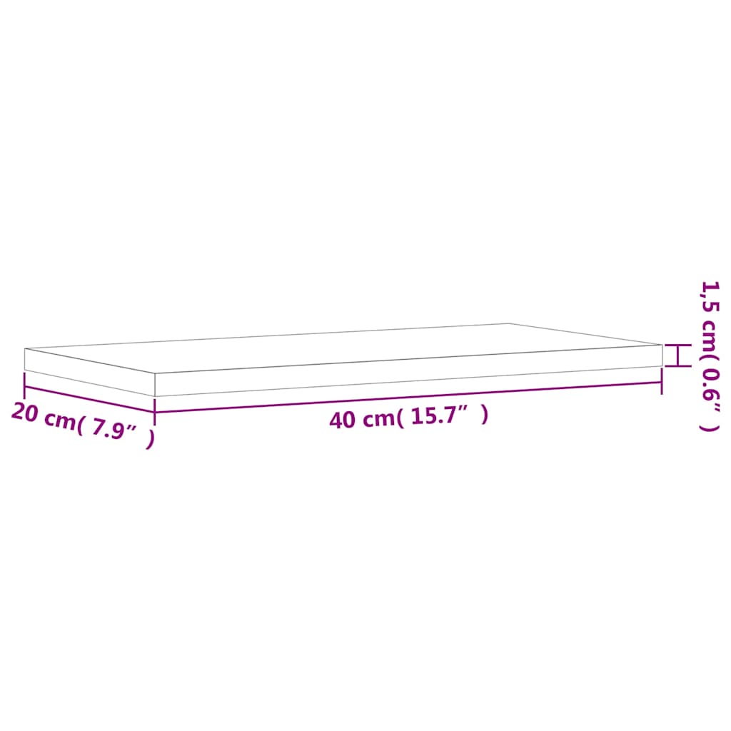 Bookshelf Boards 4 pcs High Gloss White 40x20x1.5 cm Engineered Wood
