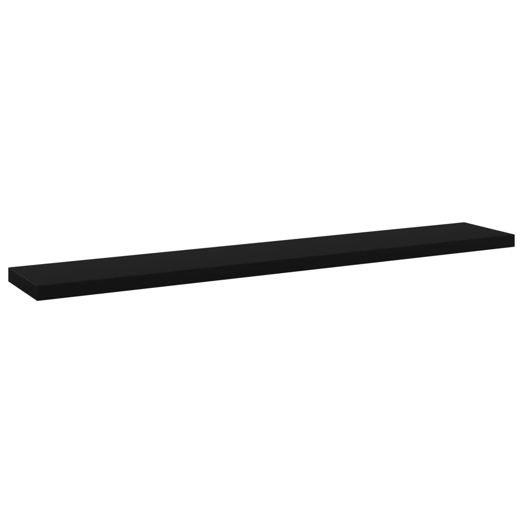 Bookshelf Boards 8 pcs Black 60x10x1.5 cm Engineered Wood