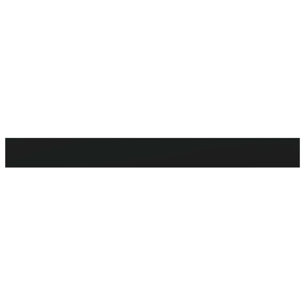 Bookshelf Boards 4 pcs Black 100x10x1.5 cm Engineered Wood