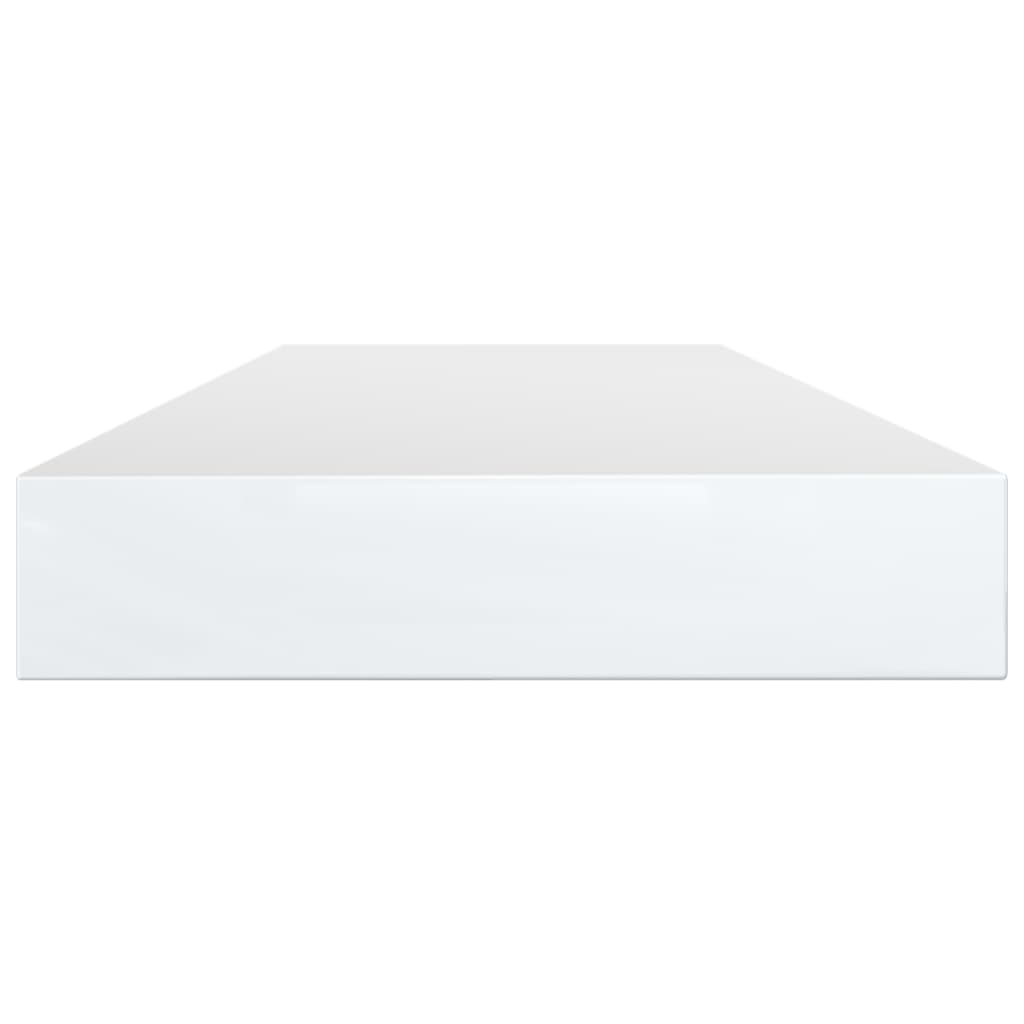 Bookshelf Boards 4 pcs High Gloss White 100x10x1.5 cm Engineered Wood